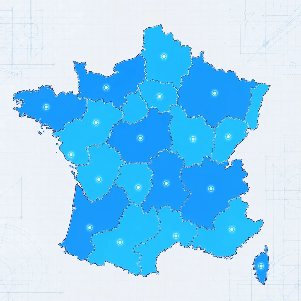 Carte des zones d’intervention d’Indus Renov Bardage partout en France